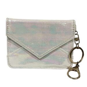 Keyring Iridescent Envelope Wallet for Women